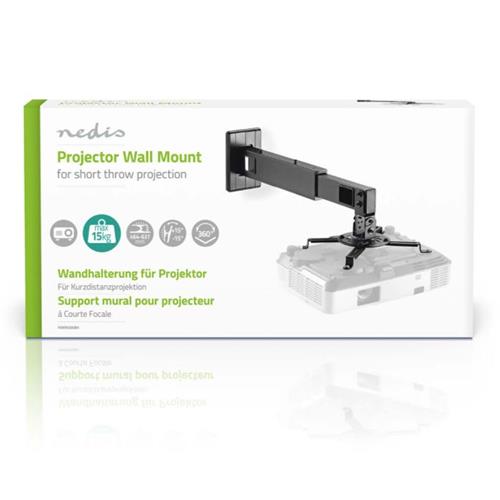 Soporte pared proyector, max.15Kg Nedis