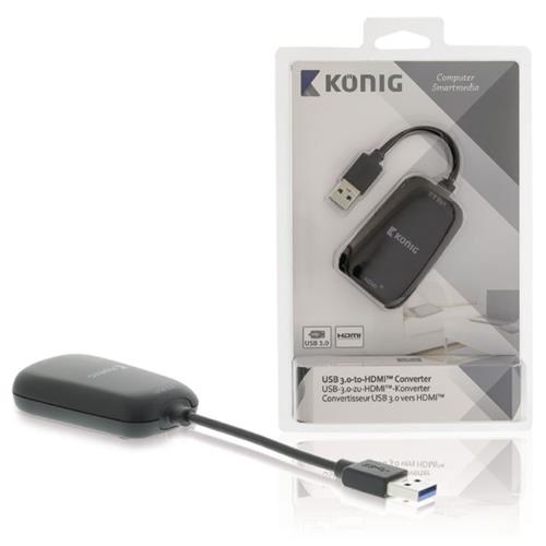 Convertidor USB 3.0 a HDMI T.Grafica Konig