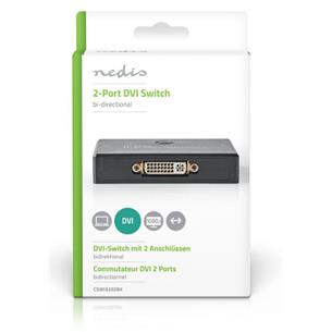 Conmutador DVI-D bidireccional 2 puertos Nedis