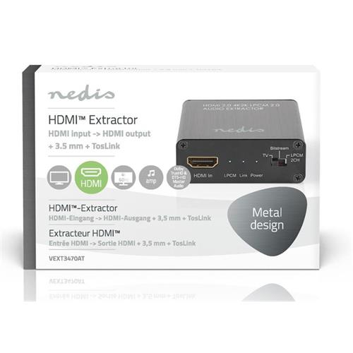 Extractor de audio HDMI NEDIS 3470