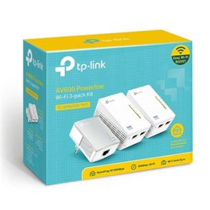 Kit TP-Link 3 PLC 1-500Mbps+2 PLC Wifi 300Mbps