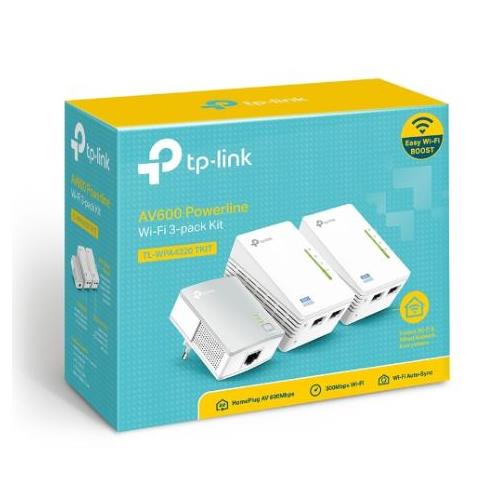 Kit TP-Link 3 PLC 1-500Mbps+2 PLC Wifi 300Mbps