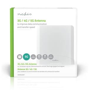 Antena 5G/4G/3G/GSM +2 cables x 2,5 mts Nedis