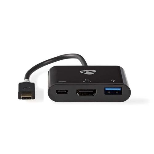 Adaptador AV USB-C a HDMI+USB3.1+C