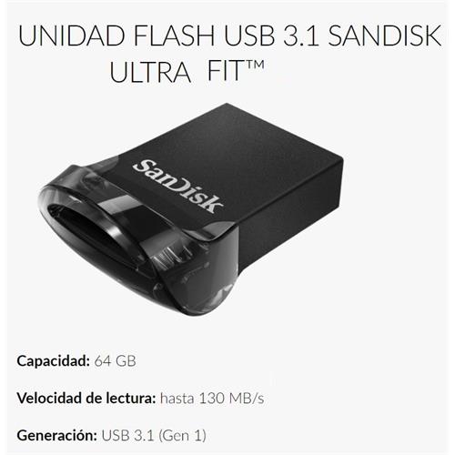 Memoria FlashDrive 64G USB3 Nano 4K