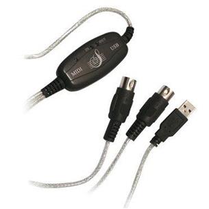 Convertidor USB a MIDI con cable 1.5m