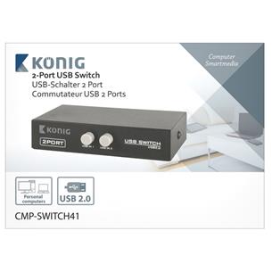 Conmutador 1 impresora 2 PC USB 2.0