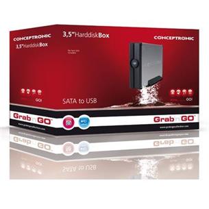 Caja 3,5" USB2 para Discos SATA Conceptronic