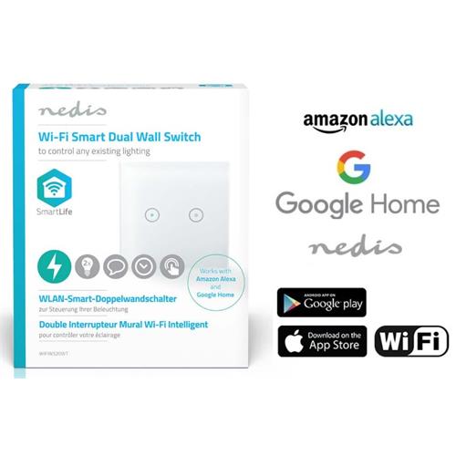 Nedis Doble int. inteligente Wifi Alexa Google