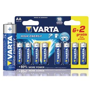 Pack 8 x 1,5V LR6 AA VARTA 6+2