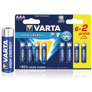 Pack 8 x 1,5V LR03 AAA VARTA