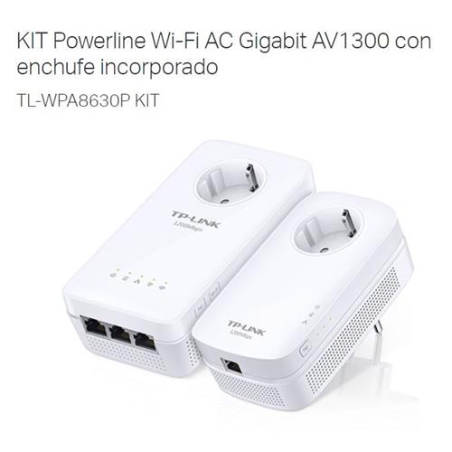 KIT PLC 1300 Mbps+Wifi AC TP-Link 8630PKIT