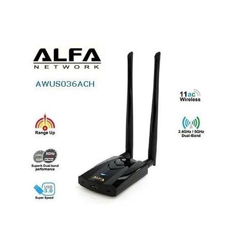 Adaptador Wifi USB3.0 Alfa Network 036ACH Dual