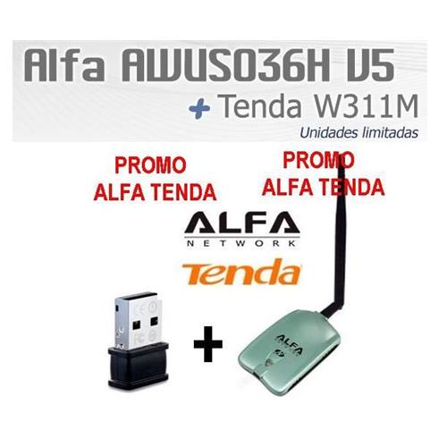 Adaptador Wifi 2W+Ant.5dBi SMA USB Alfa Network
