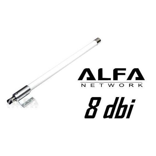 Antena Wifi Omni. exterior 8 dbi Alfa Network 2.4Ghz