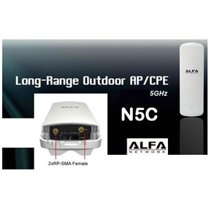 Punto de Acceso Alfa Network N5C 5Ghz LR