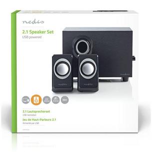 Altavoces amplificados 2.1 33W Nedis 3.5mm