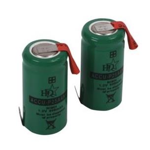 Bateria 1,2V 600mAh Ni-Cd 1/2A para soldar