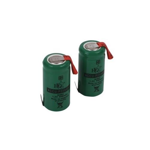 Bateria 1,2V 600mAh Ni-Cd 1/2A para soldar