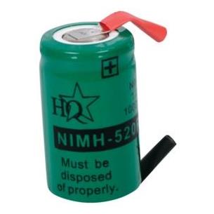 Bateria 1,2V 1000mAh NI-MH 1/2 A soldar