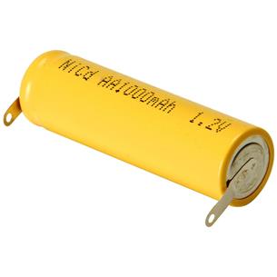 Bateria 1,2V 1000mAh Ni-Cd AA soldar, 50x14mm