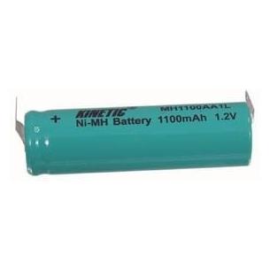 Bateria 1,2V 1100mAh Ni-MH AA soldar, 50x14mm