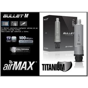 Punto de acceso Ubiquiti BulletM2 Titanium 2,4Ghz