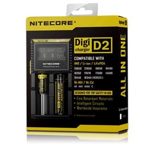 Cargador Nitecore 2 baterias litio o NI-MH DigiD2