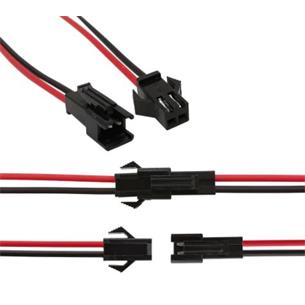 Conector RC tipo JST 2 pines pareja M/H 14cm