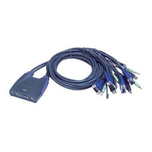 KVM switch VGA+USB+sonido 4PC Aten