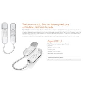 Telefono Gigaset DA210 sobremesa Blanco