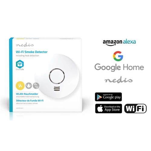 Nedis Detector humo Smartlife Alexa Google