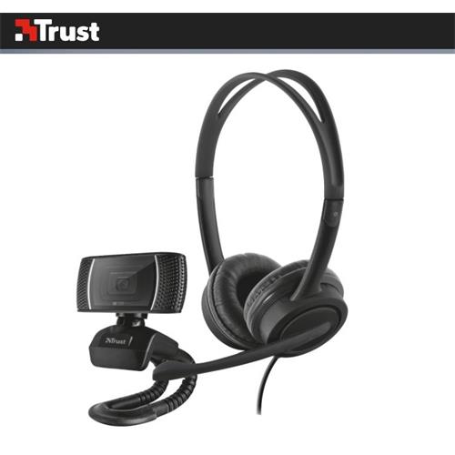 Webcam Trust 720P+Auricular con Micro