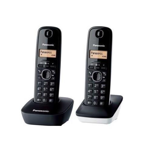 Telefono Panasonic DUO TG1612 Blanco/Negro