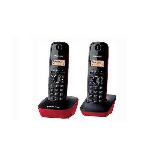 Telefono Panasonic DUO TG1612 Rojo/Negro
