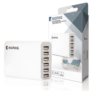 Cargador USB 6 puertos 10A-50W Nedis