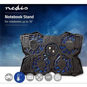 Base refrigeradora Gaming 15-19" Nedis