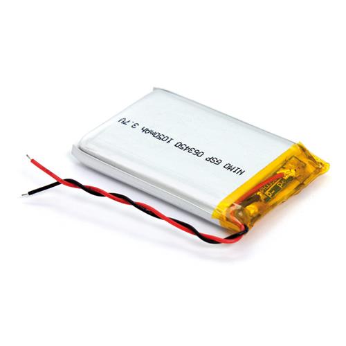 Bateria recargable Litio-polimero 3,7V 1,050mA 603450