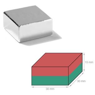 Bloque magnetico30x30x15mm,FSA 35kg (iman)