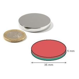 Disco magnetico 35x5mm NdFeB 12kg (iman)
