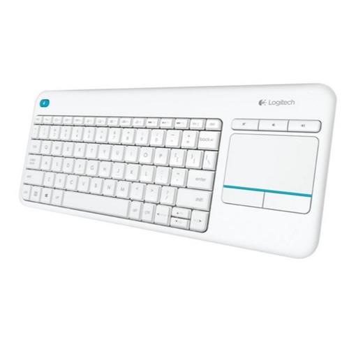 Teclado Logitech K400 + Touch panel (SmartTV) Blanco