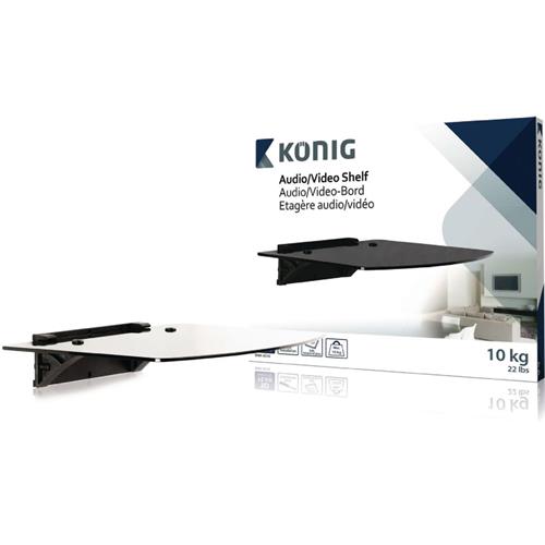 Estanteria vidrio templado Audio/Video 10Kg Konig Estanteria vidrio templado Audio/Video 10Kg Konig