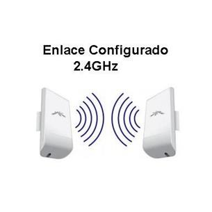 2 unds Ubiquiti LocoM2 configurados enlace 2.4Ghz