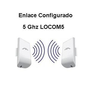 2 unds Ubiquiti LocoM5 configurados enlace 5Ghz