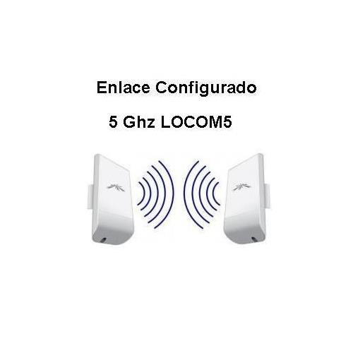 2 unds Ubiquiti LocoM5 configurados enlace 5Ghz