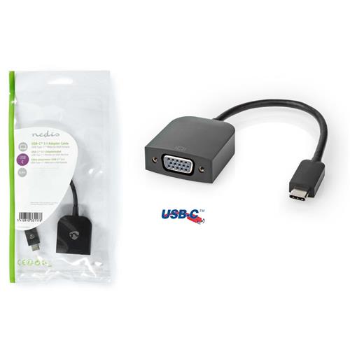 Convertidor USB-C-VGA-H 20 cm NEDIS