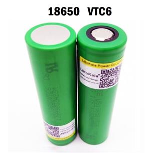 Bateria Litio recargable 3,7V 3000mAh 18650 VCT6