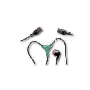 Cable red para equipos Schuko 2 x IEC C13 1,7m