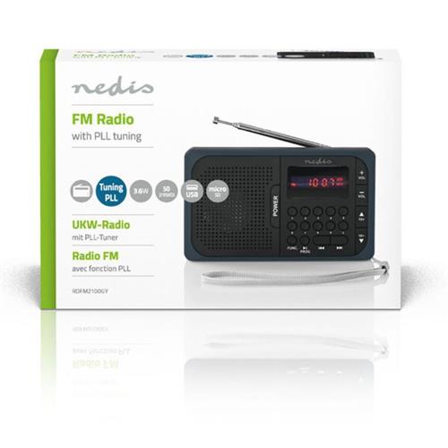Radio FM USB mSD Nedis PR2100