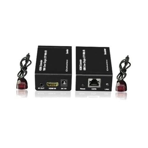 Prolongador HDMI 1 cable Cat6 60m c/repetidor IR